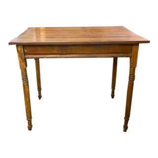 Antique American Farmhouse Table For Sale
