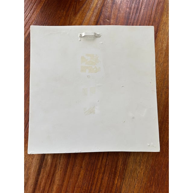 Vintage 1970’s Plaster Eye Sculpture Wall Plaque For Sale - Image 11 of 13