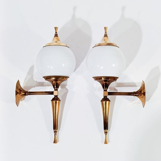 1960s Vintage French Sconces from Maison Honoré, 1960s, Set of 2 For Sale - Image 5 of 14