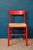 Red Vintage Italian Chairs in Red Lacquered Wood and Woven Straw, 1960s, Set of 4 For Sale - Image 8 of 18