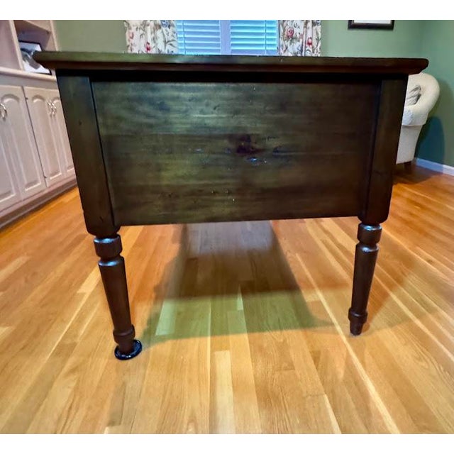 Pottery Barn Walnut Bedford Executive Desk (Check My Other Listing for a Matching Desk, Sold Separately) For Sale - Image 12 of 15