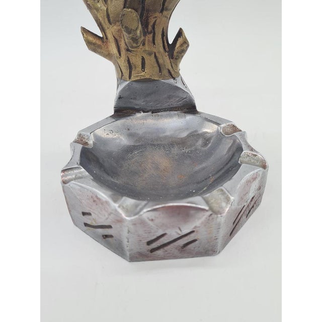 Silver Large Vintage Decorative Ashtray, 1960s For Sale - Image 8 of 11