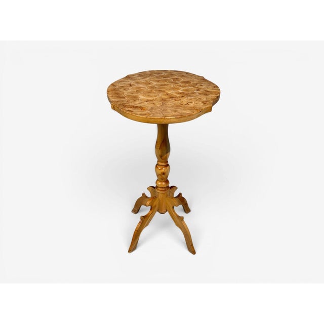 Swedish Modern, Side Table, Pine, Sliced Log, Sweden, 1960s For Sale - Image 10 of 11