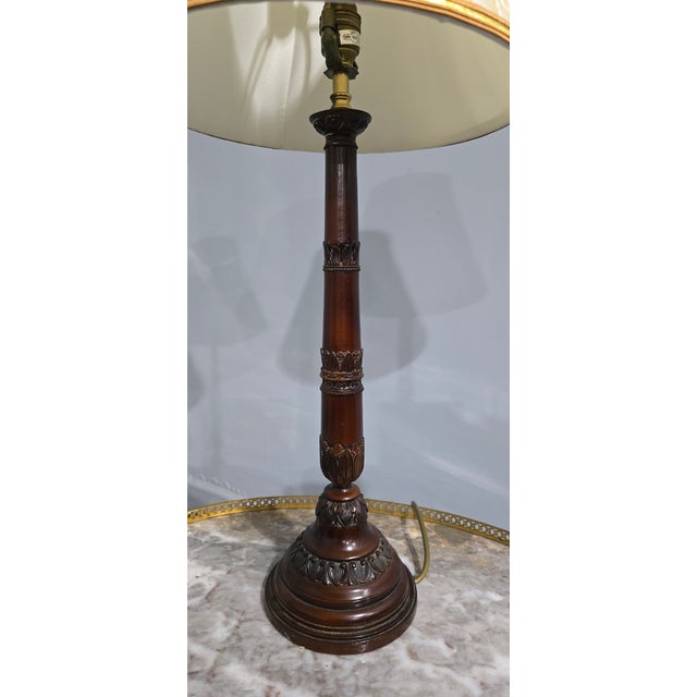 Metal French Bronzed Table Lamps, 1930s, Set of 2 For Sale - Image 7 of 9