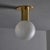 1970s Motoko Ishii Opaline Glass and Metal Ceiling or Wall Light for Staff Leuchten For Sale - Image 12 of 18