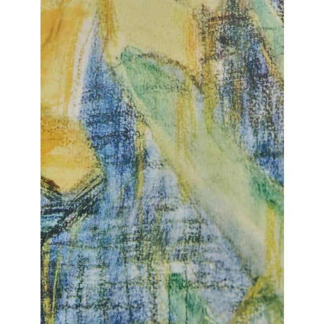 Unknown Artist, Yellow Daffodils, Mixed Media on Paper, Framed For Sale - Image 6 of 7