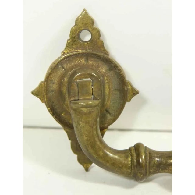 Victorian Pair European of Victorian Bronze Bail Drawer Pulls For Sale - Image 3 of 7