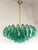 Contemporary Green “Poliedri” Murano Glass Gold Chandelier in Venini Style For Sale - Image 9 of 9