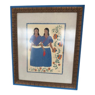 Two Women in Regional Dress (From Trajes Regionales Mexicanos) Carlos Mérida (Guatemalan, 1891–1984) For Sale