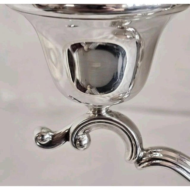 Sterling Silver Candelabra from Barker Ellis & Co., Birmingham, 1988 For Sale - Image 9 of 18
