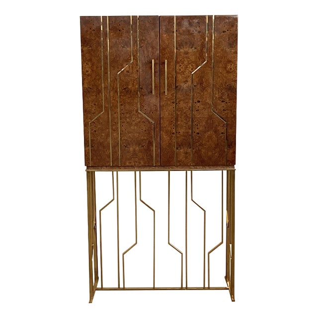 Briar Bar Cabinet, 1980s For Sale