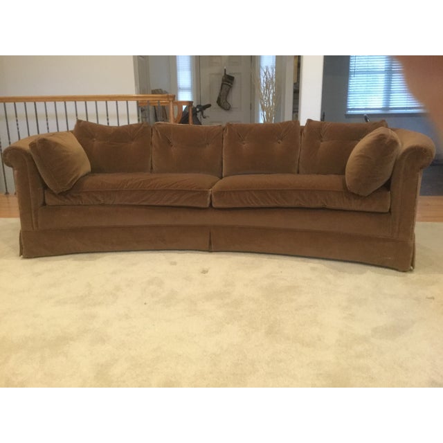 Mid Century Modern Style Baker Curved Sofa Chairish