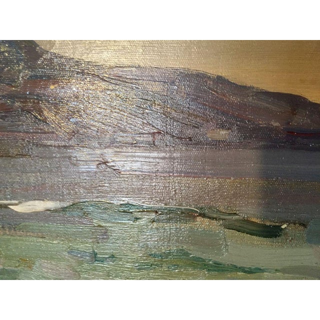 1980s Oil Painting Baltic Sea Strelov Arkady Efimovich For Sale - Image 6 of 9