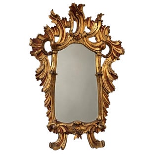 Monumental 19th Century Italian Giltwood Mirror For Sale