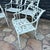 Molla Vintage Molla Metal Garden Dolphin Arm Chairs, 4 Pieces, Attributed For Sale - Image 4 of 12
