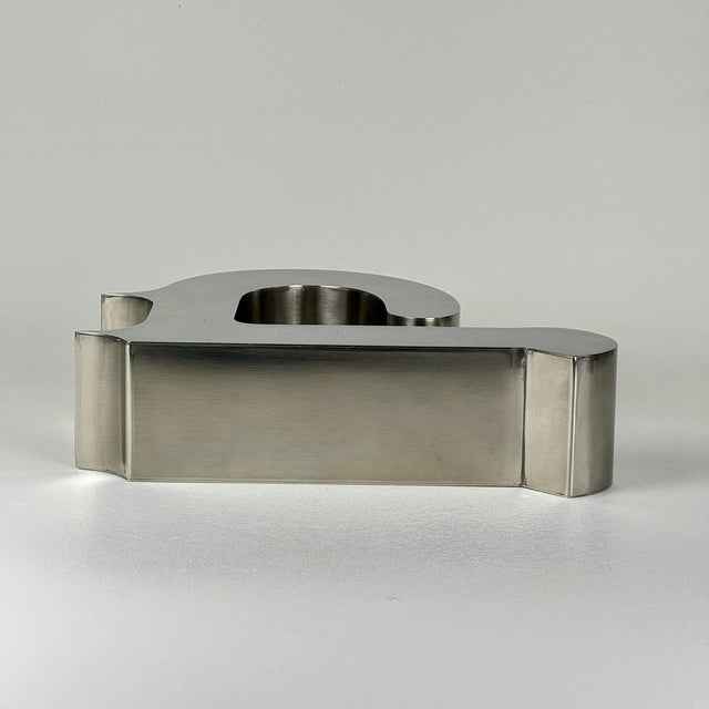 1960s Mid-Century Modern Vintage Abstract Form Steel Table Sculpture, 1 of 3 For Sale - Image 4 of 7