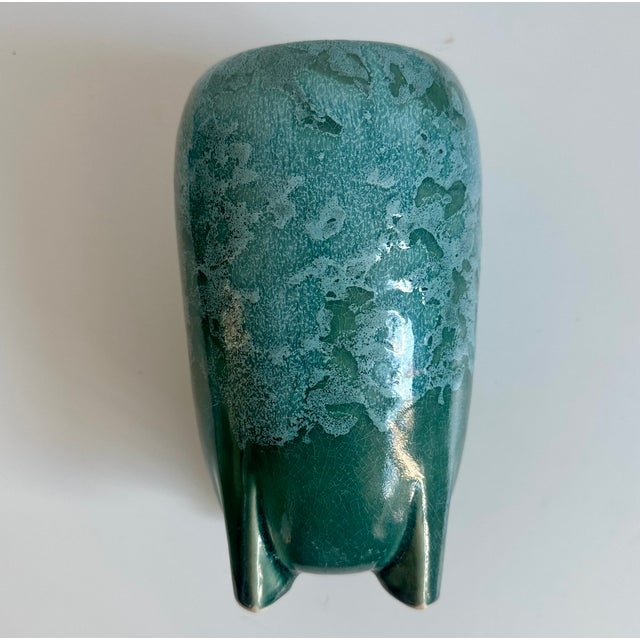 Nelson McCoy Ceramic Vase Signed Art Deco Space Age Mid Century Modern Eames Era For Sale In New York - Image 6 of 7