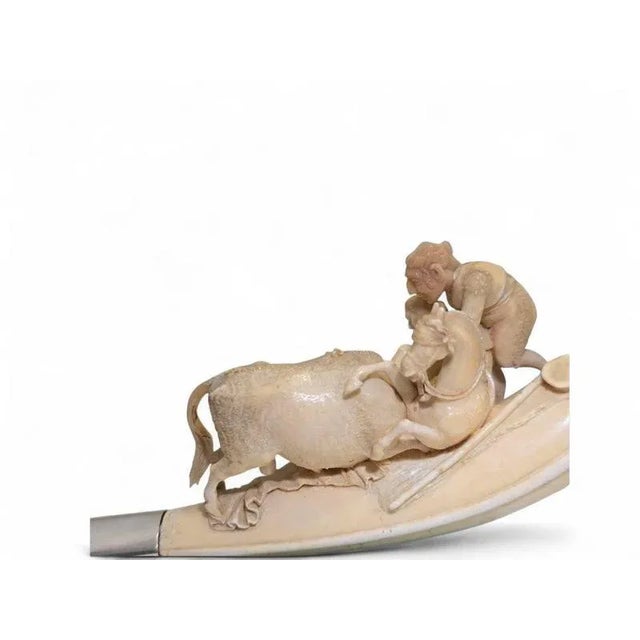 Late 19th Century Antique Meerschaum Pipe Bullfight Scene, 1870 For Sale - Image 5 of 10
