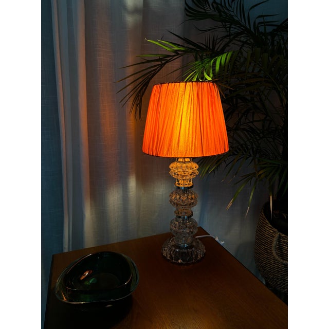 Crystal Glass Night Lamp by Carl Fagerlund for Orrefors, Sweden, 1960s For Sale - Image 12 of 12