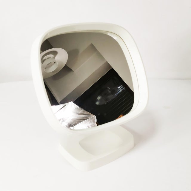 Glass Space Age Table Mirror, Denmark, 1970s For Sale - Image 7 of 16