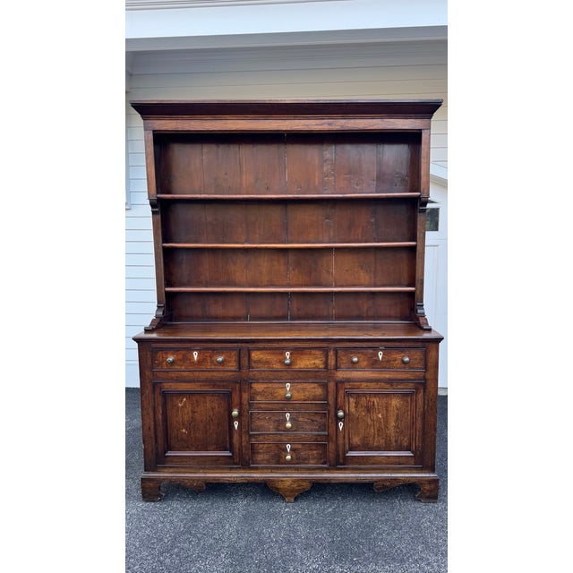 English Antique English Oak Welsh Dresser For Sale - Image 3 of 18