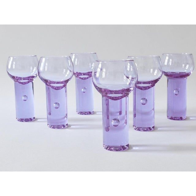 Chameleon Aperitif Drinking Glasses attributed to Sergio Asti for Arnolfo Di Cambio, Italy, 1970, Set of 6 For Sale - Image 10 of 14