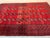 Vintage Afghan Ersari Turkmen Bokhara Rug, Abrash Red - 7'2" X 4'8" For Sale - Image 9 of 13