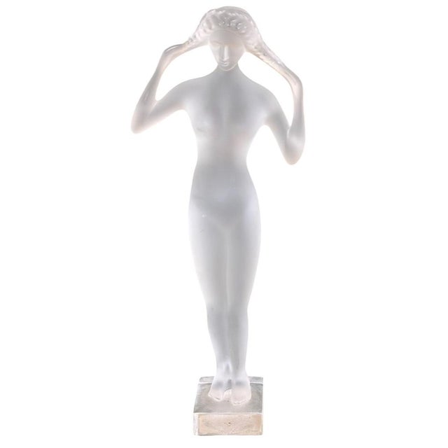Lalique French Crystal Isis Nude Figure