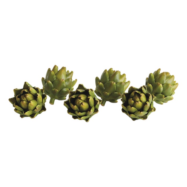 Faux Artichokes 4.5" St/6 For Sale
