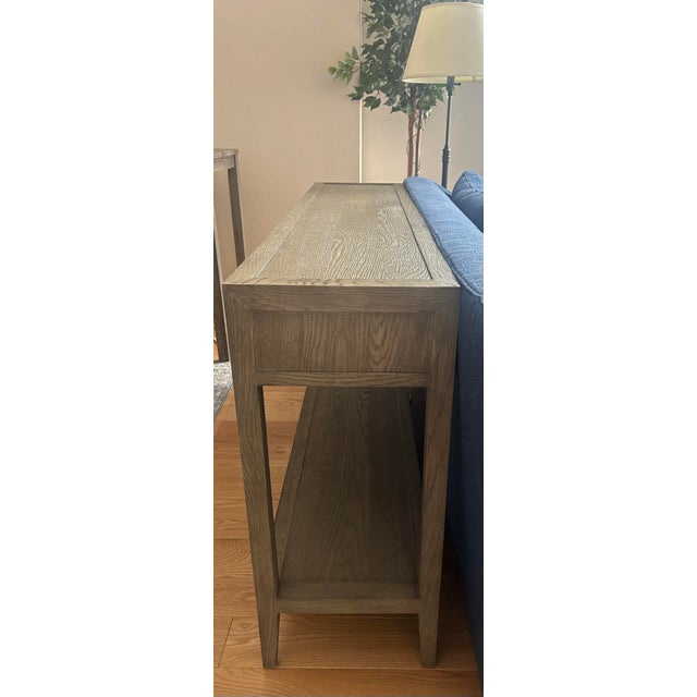 Restoration Hardware Restoration Hardware French Contemporary Two-Drawer Console Table For Sale - Image 4 of 7