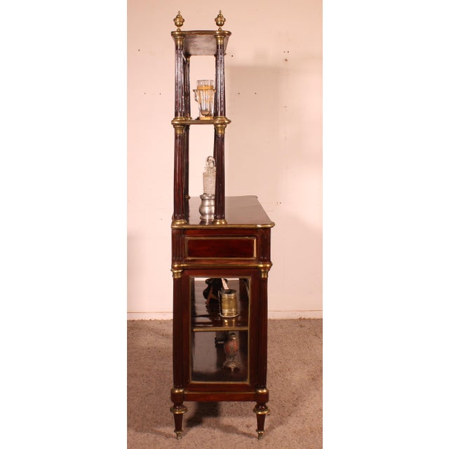 Louis XVI Display Cabinet in Mahogany For Sale - Image 14 of 15