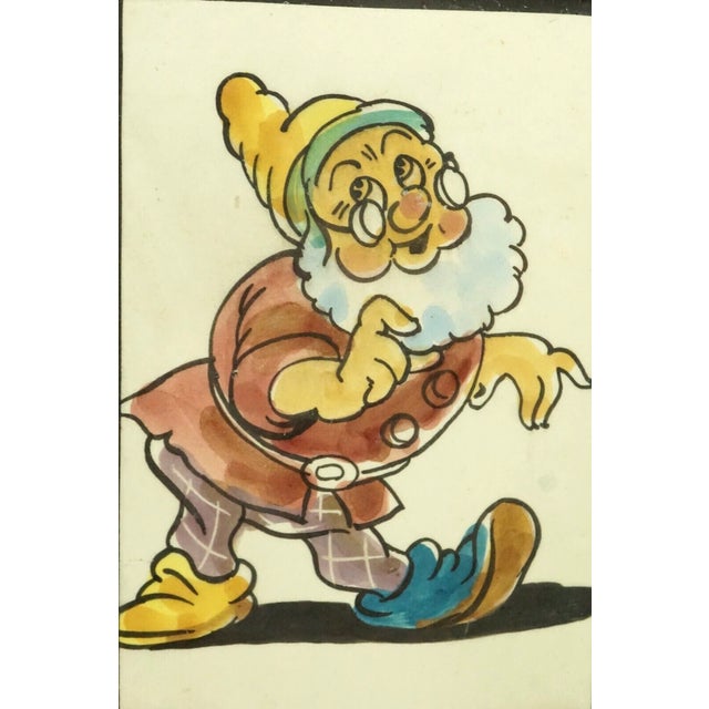 Ceramic Majolica Tiles with Snow White and the Dwarfs by Leonello Donnini, 1920s, Set of 4 For Sale - Image 7 of 18