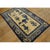 Antique Baotou Small Scatter Size Wool Blue Navy, Ivory Beige Cream White Rug, Circa Date: 1920s. This exceptional Chinese...