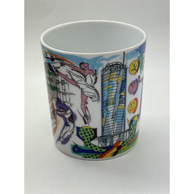 Postmodern mug from the City Cups collection for Rosenthal Studio-Line, circa 1990s. This wonderful mug, designed by Mario...