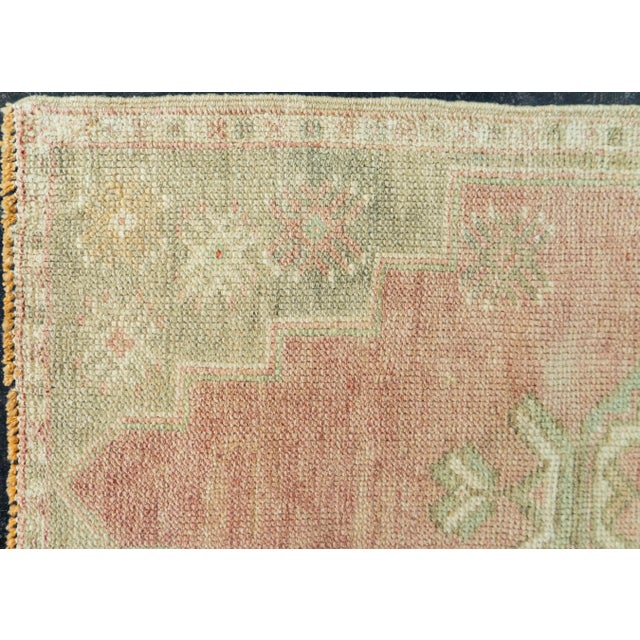Turkish Turkish Mini Rug Oriental Hand Knotted Vintage Rug 1'7" x 3'6" #20742 For Sale - Image 3 of 8