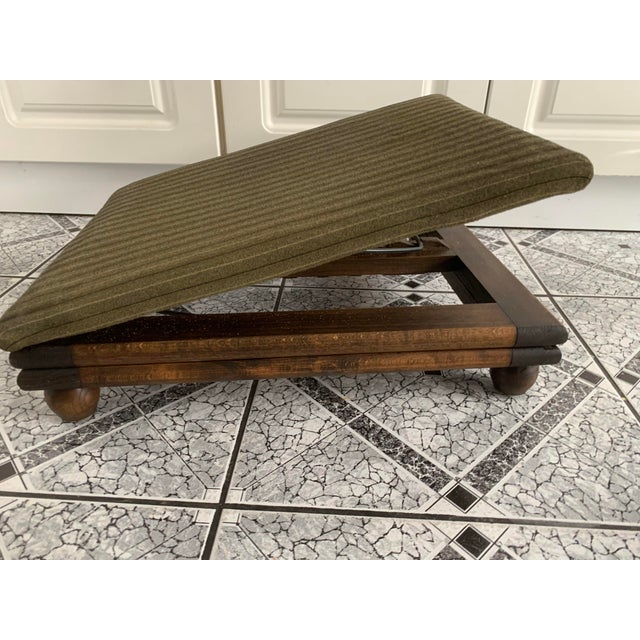 Wood Vintage Adjustable Ottoman, 1940s For Sale - Image 7 of 18