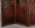 Wood Vintage Spanish Baroque Painted Leather Folding Screen For Sale - Image 7 of 12