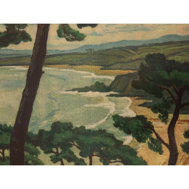 Vintage Travel Poster by André Strauss, 1950s For Sale - Image 9 of 10