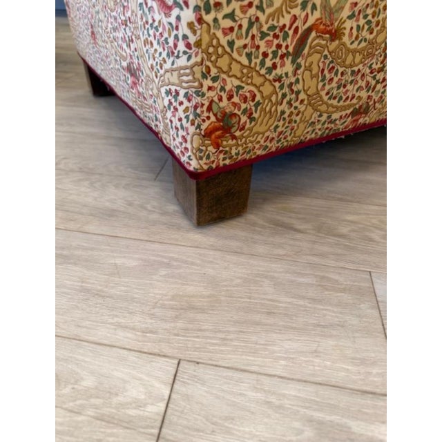 1980s Slipper Chair Vervain Peking Fabric Attributed to Billy Baldwin For Sale In New York - Image 6 of 6