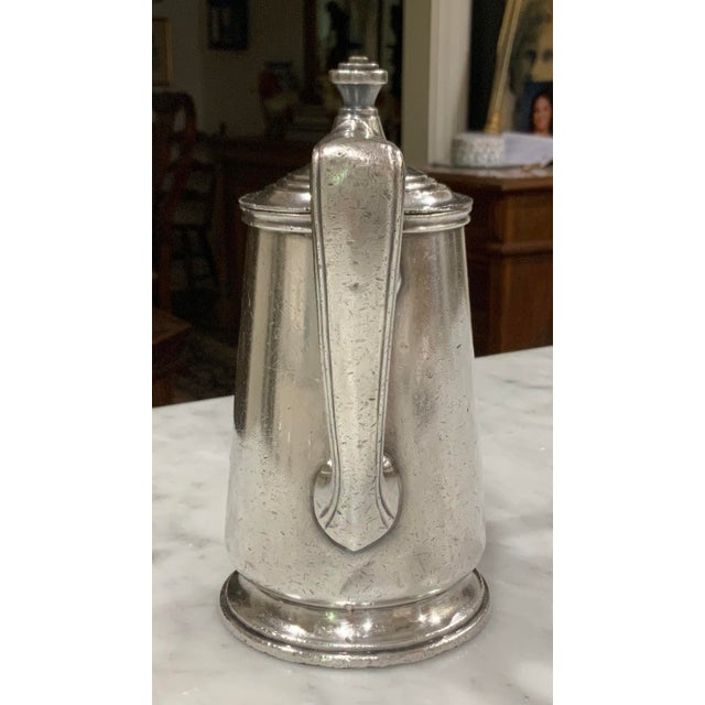 Silver New Orleans - Solari’s La Louisiane Restaurant 1930’s Reed & Barton Hotel Silver Soldered Teapot for Collectors & Southern Entertaining - Pics! For Sale - Image 8 of 12