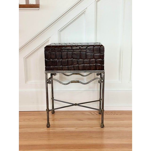 We are very pleased to offer this Maitland-Smith turtle shell box, circa 1970s, a sculptural and quietly luxurious accent...