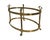 Labarge Mid Century Modern 1960s Modern Labarge Jansen Style Swan Brass Glass Coffee Table Regency For Sale - Image 4 of 12