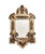 French Antique French Tole Gilt / Gold and Ivory Girandole Double Arm Mirror / Mirrorred Sconces in the Manner of Charles Iv of Spain, a Pair For Sale - Image 3 of 10