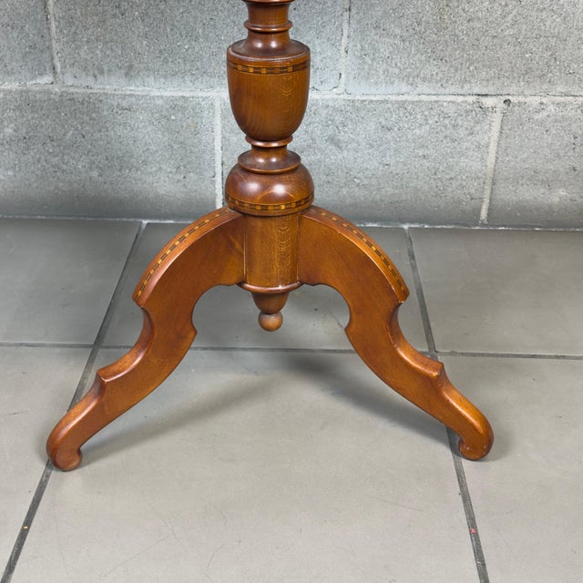 Inlaid Wood Coffee Table, 1900s For Sale - Image 9 of 12