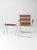 Mid-Century Aluminum & Wood Slat Chair With Side Table Set For Sale - Image 14 of 17