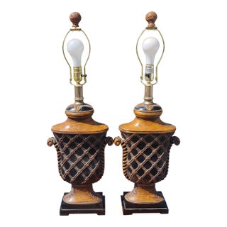 Mid 20th Century French Provincial Style Table Lamp - a Pair For Sale