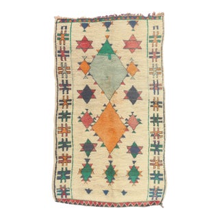 Vintage Azilal Moroccan Rug, 05'02 X 08'09 For Sale