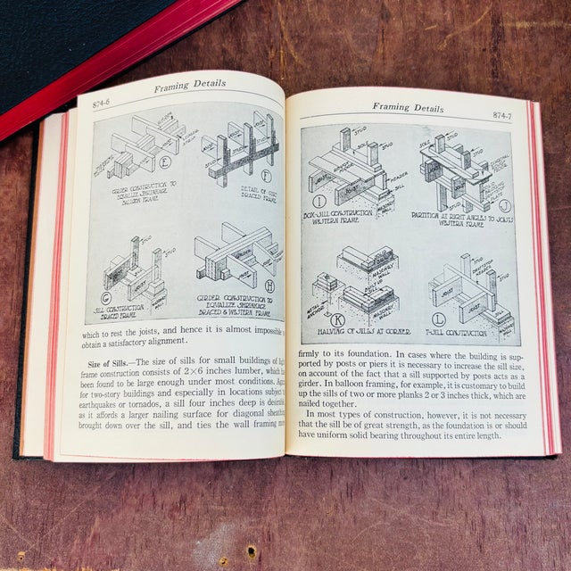1940 Audels Carpenters & Builders Guide Books – Complete 4-Volume Leather-Bound Set For Sale - Image 12 of 14