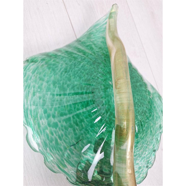 Large Wall Light in Brass and Murano Glass, 1990s For Sale - Image 4 of 5