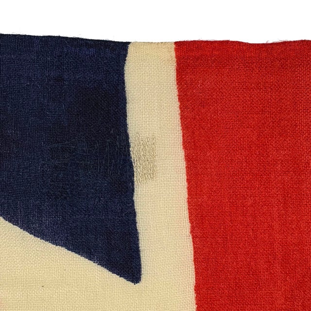 Mid 20th Century Small Vintage Wool Flag of Australia For Sale - Image 5 of 6